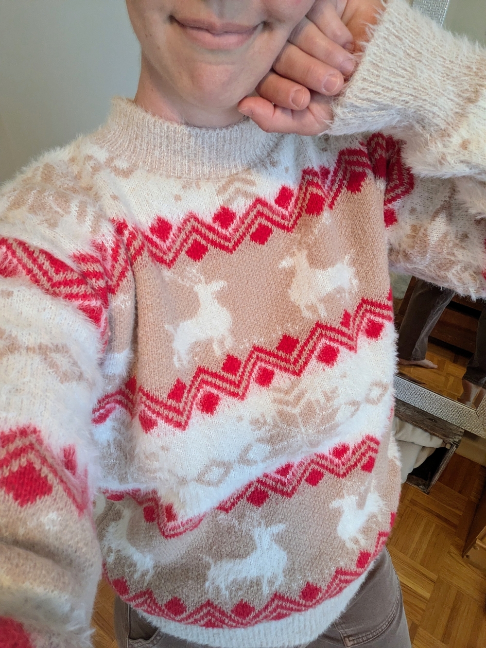 Super Soft And Cozy Reindeer Christmas Sweater